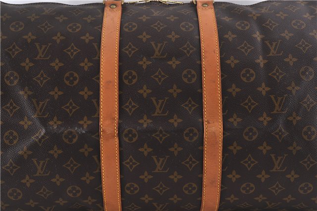 Authentic LOUIS VUITTON Monogram Keepall 55 Boston Bag M41424 LV 5196C