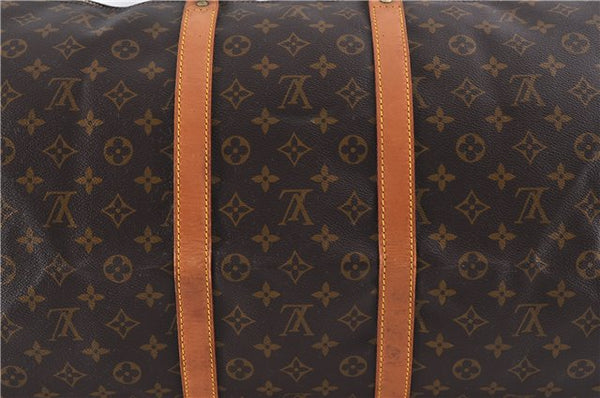 Authentic LOUIS VUITTON Monogram Keepall 55 Boston Bag M41424 LV 5196C