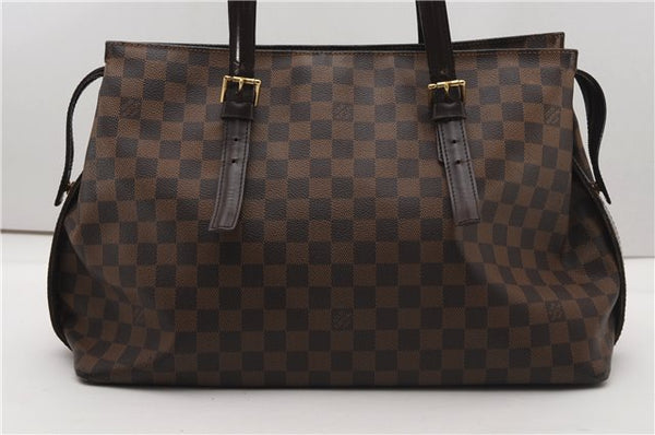 Authentic Louis Vuitton Damier Chelsea Shoulder Tote Bag N51119 LV 5197F