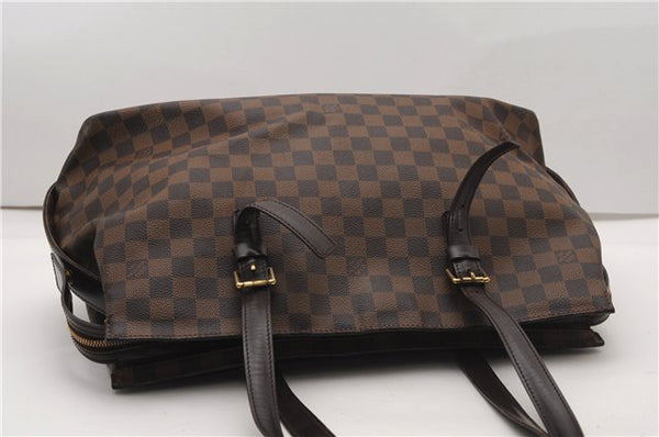 Authentic Louis Vuitton Damier Chelsea Shoulder Tote Bag N51119 LV 5197F