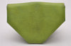 Authentic HERMES Levain Quatre Coin Purse Wallet Leather Light Green 5197I