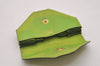 Authentic HERMES Levain Quatre Coin Purse Wallet Leather Light Green 5197I