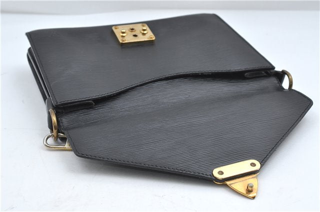 Auth Louis Vuitton Epi Biface 2Way Shoulder Hand Bag Purse Black M52322 LV 5199D