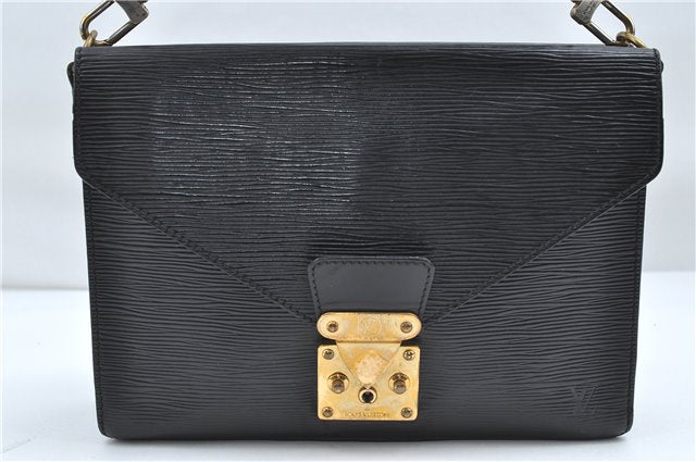 Auth Louis Vuitton Epi Biface 2Way Shoulder Hand Bag Purse Black M52322 LV 5200D