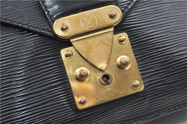 Auth Louis Vuitton Epi Biface 2Way Shoulder Hand Bag Purse Black M52322 LV 5200D