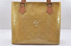 Authentic Louis Vuitton Vernis Houston Shoulder Hand Bag Yellow M91004 LV 5201D