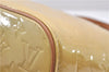 Authentic Louis Vuitton Vernis Houston Shoulder Hand Bag Yellow M91004 LV 5201D