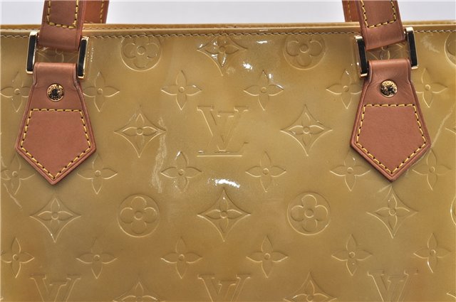 Authentic Louis Vuitton Vernis Houston Shoulder Hand Bag Yellow M91004 LV 5201D