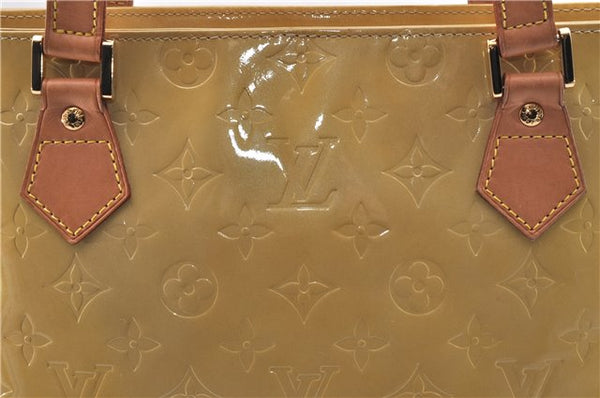 Authentic Louis Vuitton Vernis Houston Shoulder Hand Bag Yellow M91004 LV 5201D