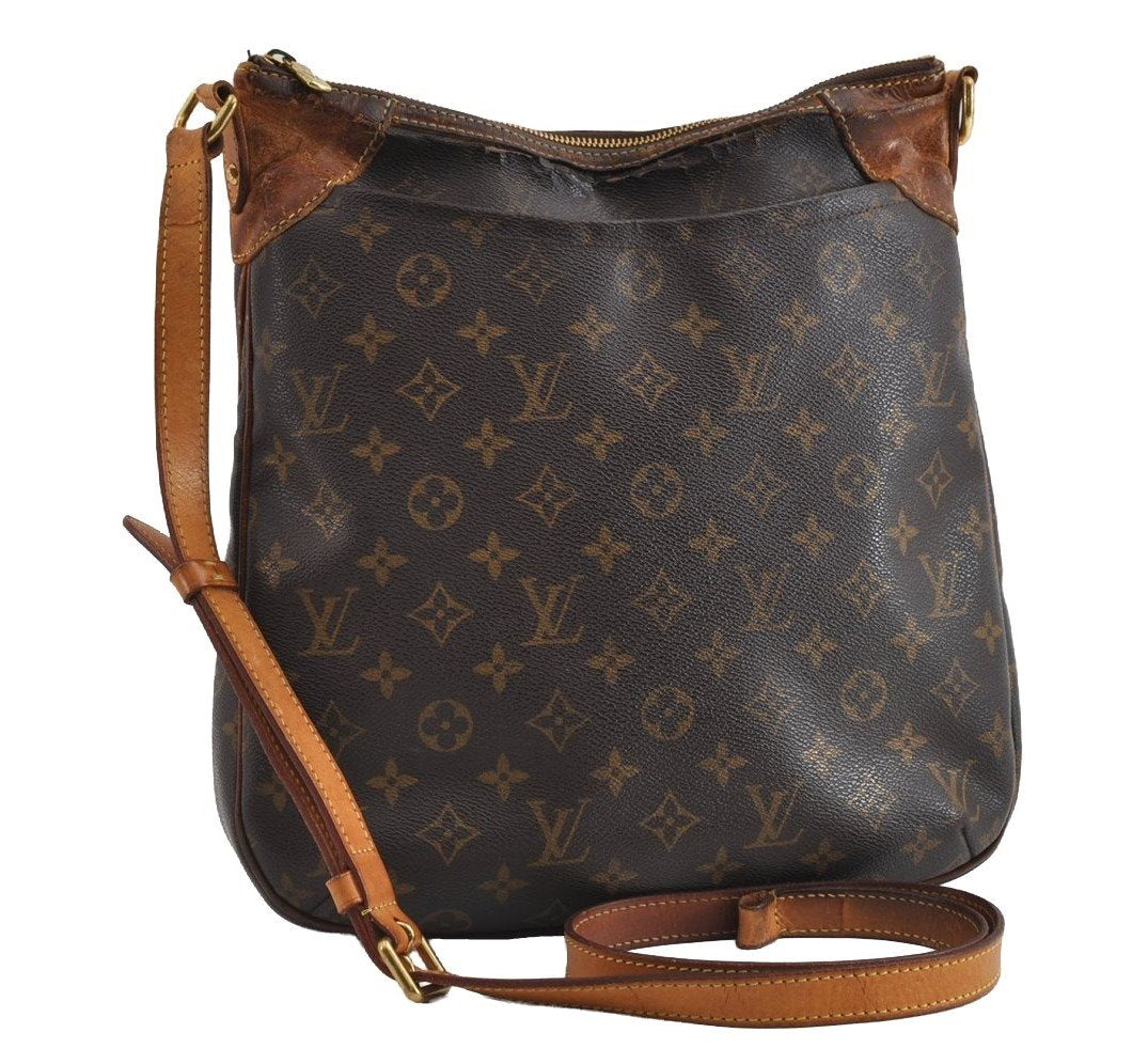 Authentic Louis Vuitton Monogram Odeon MM Shoulder Cross Bag M56389 Junk 5202I