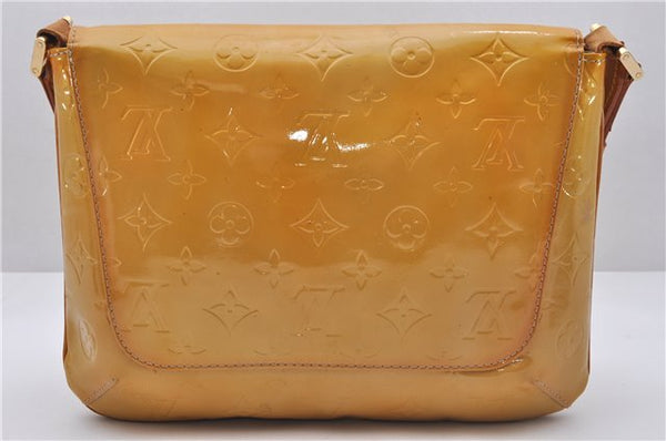 Auth Louis Vuitton Vernis Thompson Street Shoulder Bag Yellow M91008 LV 5203D