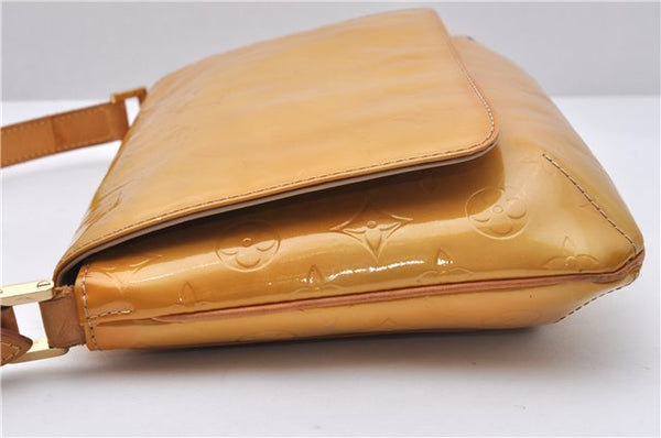 Auth Louis Vuitton Vernis Thompson Street Shoulder Bag Yellow M91008 LV 5203D