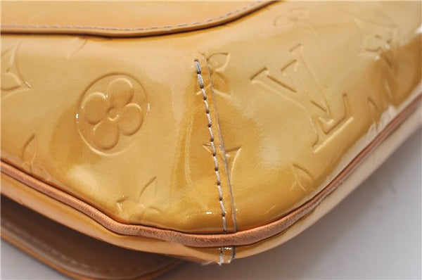Auth Louis Vuitton Vernis Thompson Street Shoulder Bag Yellow M91008 LV 5203D