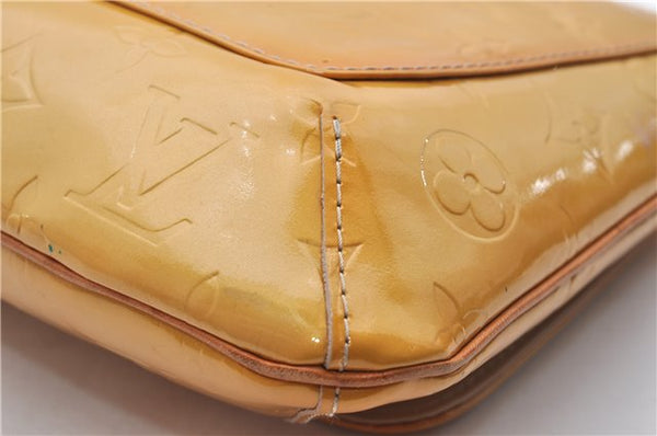 Auth Louis Vuitton Vernis Thompson Street Shoulder Bag Yellow M91008 LV 5203D