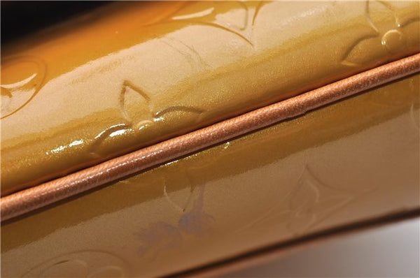 Auth Louis Vuitton Vernis Thompson Street Shoulder Bag Yellow M91008 LV 5203D