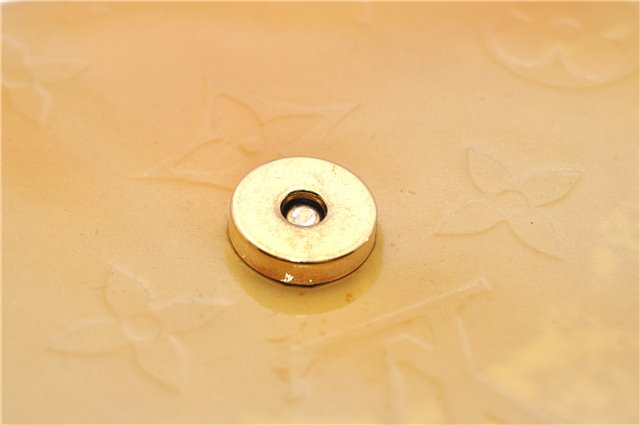 Auth Louis Vuitton Vernis Thompson Street Shoulder Bag Yellow M91008 LV 5203D