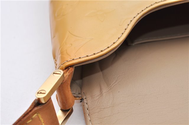 Auth Louis Vuitton Vernis Thompson Street Shoulder Bag Yellow M91008 LV 5203D