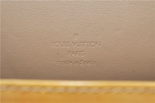 Auth Louis Vuitton Vernis Thompson Street Shoulder Bag Yellow M91008 LV 5203D