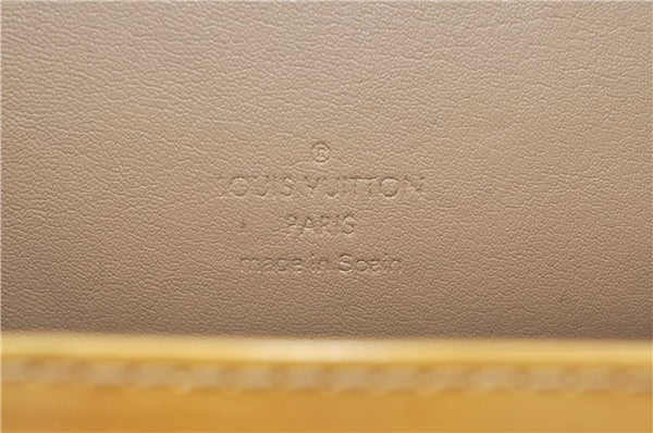 Auth Louis Vuitton Vernis Thompson Street Shoulder Bag Yellow M91008 LV 5203D