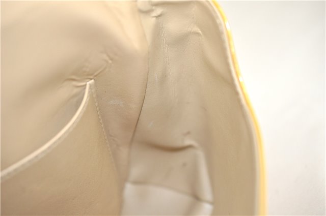 Auth Louis Vuitton Vernis Thompson Street Shoulder Bag Yellow M91008 LV 5203D