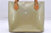 Auth Louis Vuitton Vernis Houston Shoulder Bag M91053 Light Green LV Junk 5204D