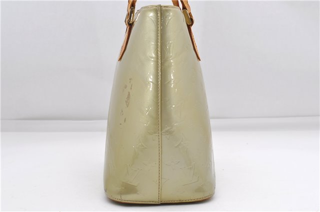 Auth Louis Vuitton Vernis Houston Shoulder Bag M91053 Light Green LV Junk 5204D