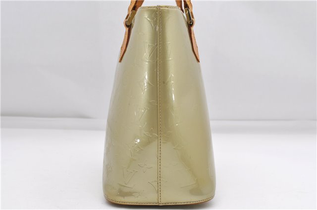 Auth Louis Vuitton Vernis Houston Shoulder Bag M91053 Light Green LV Junk 5204D