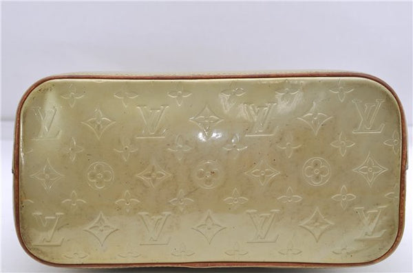 Auth Louis Vuitton Vernis Houston Shoulder Bag M91053 Light Green LV Junk 5204D