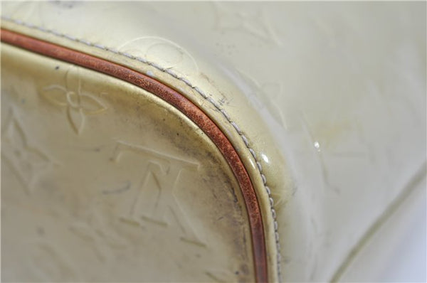 Auth Louis Vuitton Vernis Houston Shoulder Bag M91053 Light Green LV Junk 5204D