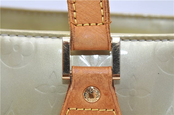 Auth Louis Vuitton Vernis Houston Shoulder Bag M91053 Light Green LV Junk 5204D