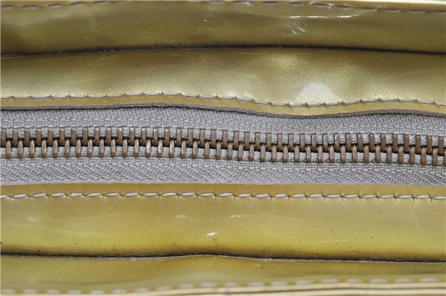 Auth Louis Vuitton Vernis Houston Shoulder Bag M91053 Light Green LV Junk 5204D