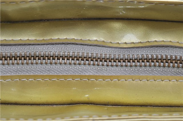 Auth Louis Vuitton Vernis Houston Shoulder Bag M91053 Light Green LV Junk 5204D