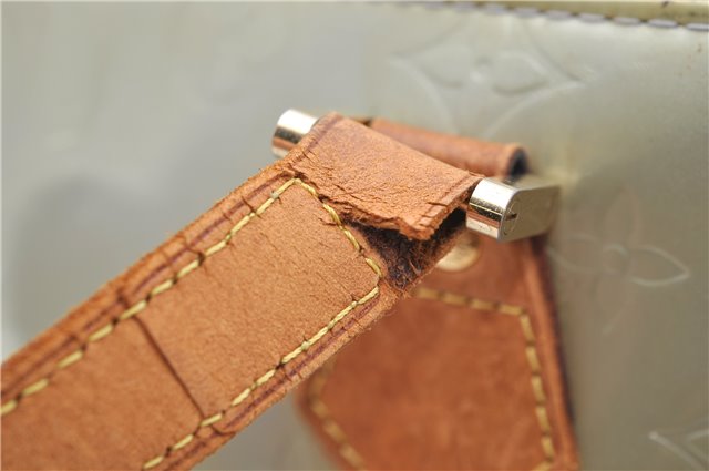 Auth Louis Vuitton Vernis Houston Shoulder Bag M91053 Light Green LV Junk 5204D