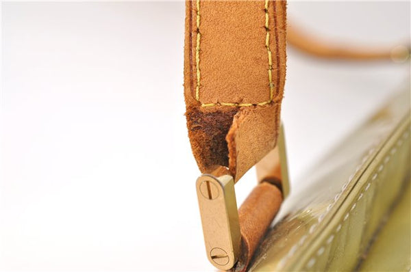 Auth Louis Vuitton Vernis Houston Shoulder Bag M91053 Light Green LV Junk 5204D