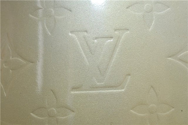 Auth Louis Vuitton Vernis Houston Shoulder Bag M91053 Light Green LV Junk 5204D