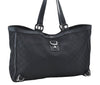 Authentic GUCCI Abbey Vintage Tote Hand Bag GG Nylon Leather 293580 Black 5204E