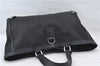 Authentic GUCCI Abbey Vintage Tote Hand Bag GG Nylon Leather 293580 Black 5204E