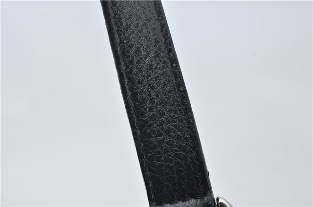 Authentic GUCCI Abbey Vintage Tote Hand Bag GG Nylon Leather 293580 Black 5204E