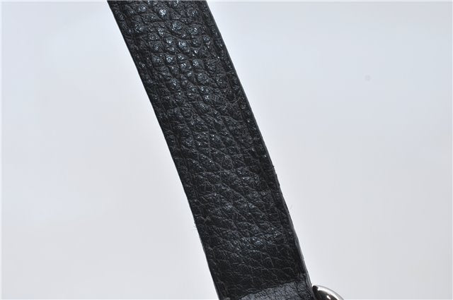 Authentic GUCCI Abbey Vintage Tote Hand Bag GG Nylon Leather 293580 Black 5204E