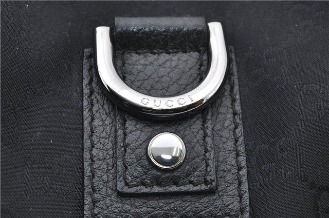 Authentic GUCCI Abbey Vintage Tote Hand Bag GG Nylon Leather 293580 Black 5204E
