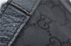 Authentic GUCCI Abbey Vintage Tote Hand Bag GG Nylon Leather 293580 Black 5204E
