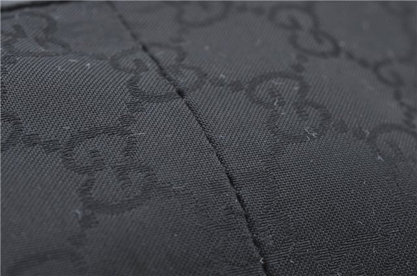 Authentic GUCCI Abbey Vintage Tote Hand Bag GG Nylon Leather 293580 Black 5204E