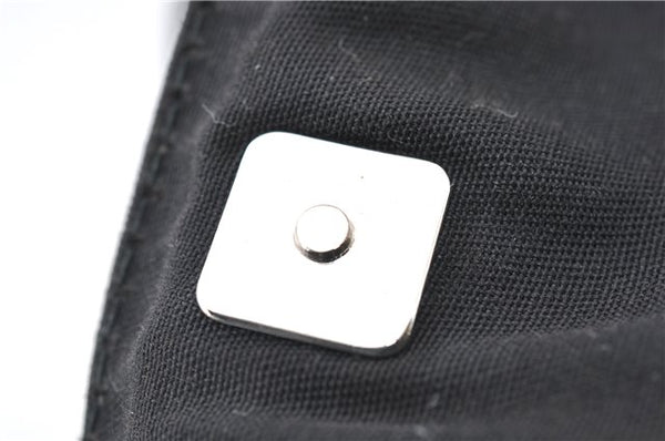 Authentic GUCCI Abbey Vintage Tote Hand Bag GG Nylon Leather 293580 Black 5204E