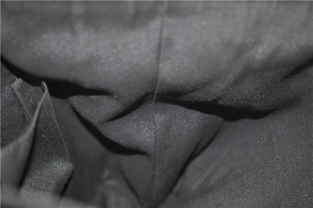 Authentic GUCCI Abbey Vintage Tote Hand Bag GG Nylon Leather 293580 Black 5204E