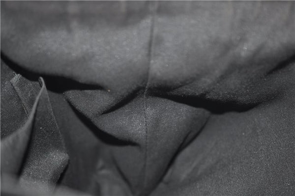 Authentic GUCCI Abbey Vintage Tote Hand Bag GG Nylon Leather 293580 Black 5204E