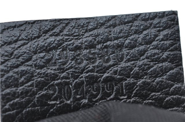 Authentic GUCCI Abbey Vintage Tote Hand Bag GG Nylon Leather 293580 Black 5204E