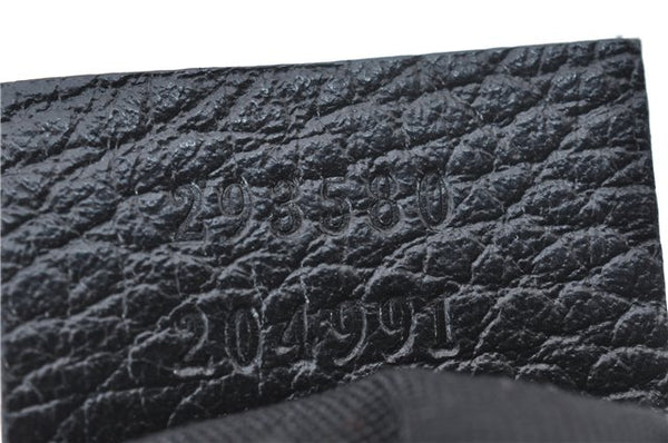 Authentic GUCCI Abbey Vintage Tote Hand Bag GG Nylon Leather 293580 Black 5204E