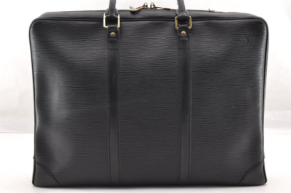 Auth Louis Vuitton Epi Porte Documents Voyage Briefcase M59162 Black Junk 5204I