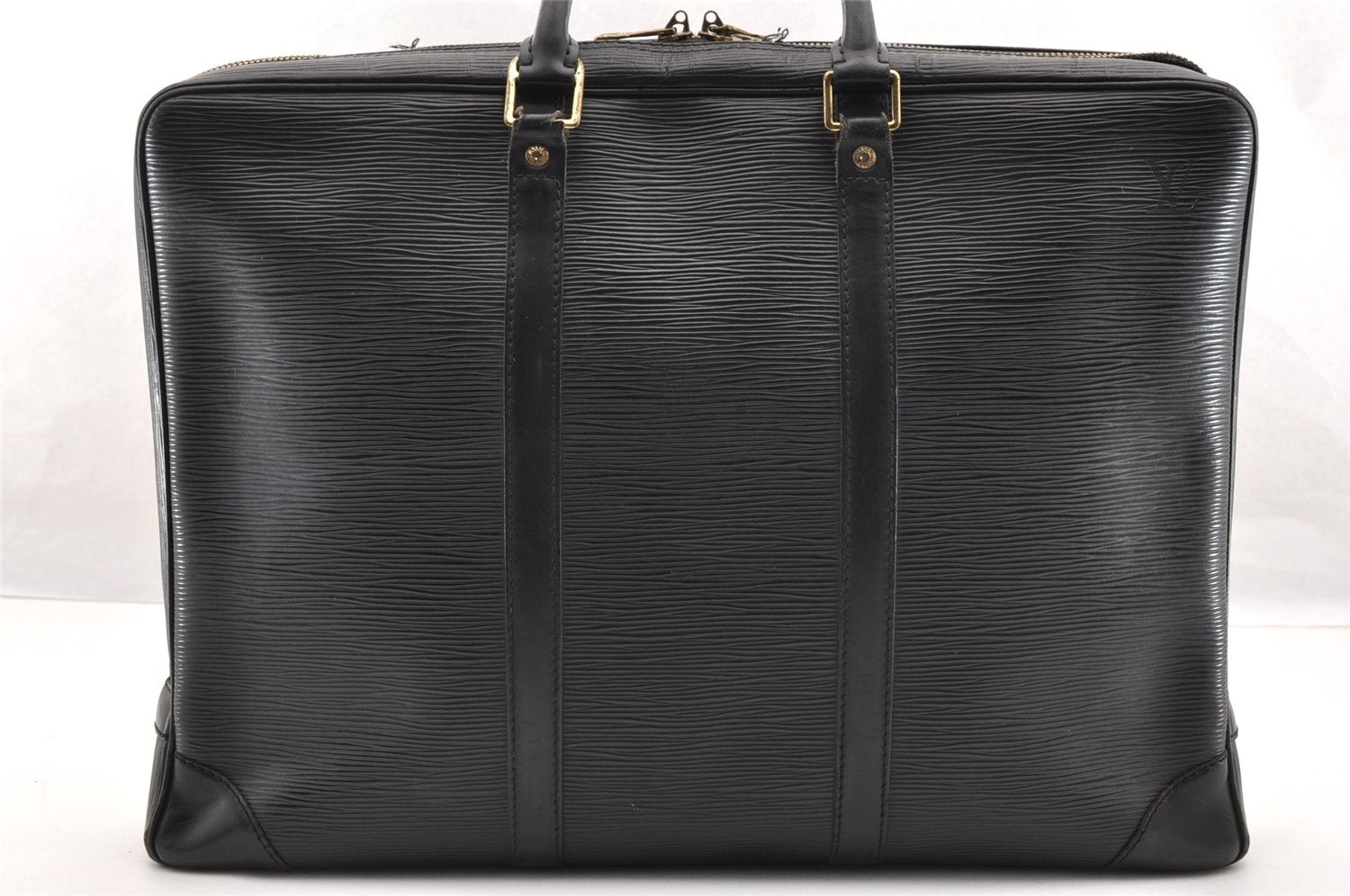 Auth Louis Vuitton Epi Porte Documents Voyage Briefcase M59162 Black Junk 5204I
