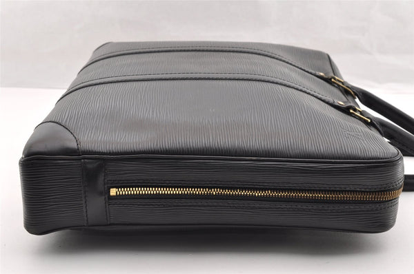 Auth Louis Vuitton Epi Porte Documents Voyage Briefcase M59162 Black Junk 5204I